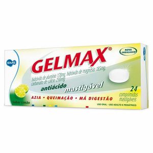 Gelmax Sabor Limão 24 Comprimidos Mastigáveis
