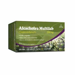 Alcachofra Multilab 200mg 120 Comprimidos