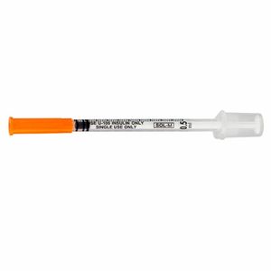 Seringa Sol-M c/ Agulha 30g 8x0,3mm - 1un 0,5mL p/ 100(UI)