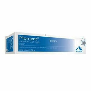 Moment 0,25mg/g Creme Dermatológico 50g