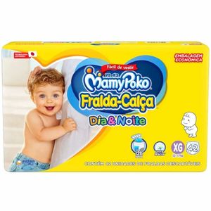 Fralda Mamypoko Dia e Noite XG 42 Unidades