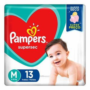 Fralda Pampers Supersec M c/13 Unidades