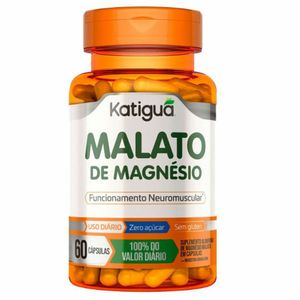Malato de Magnésio Vegan Katiguá 260mg 60 Cápsulas