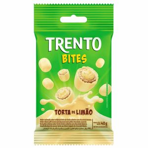 Trento Bites Torta de Limão Wafer de Chocolate Peccin 40g
