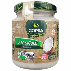 Óleo de Coco Extravirgem Orgânico Copra 0,3% Acidez 200ml