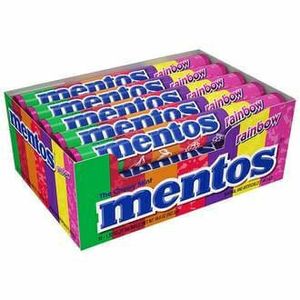 Bala Mentos Stick Rainbow 38g