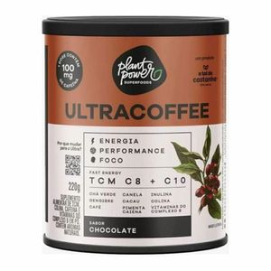 Ultracoffee Suplemento Alimentar Chocolate Plantpower 220g