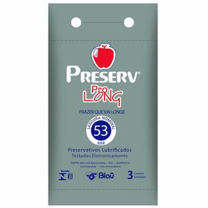 Preservativo Preserv Prolong 3 Camisinhas