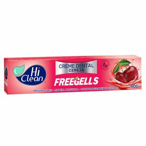 Creme Dental Hi Clean Freegells Cereja Com Flúor 90g