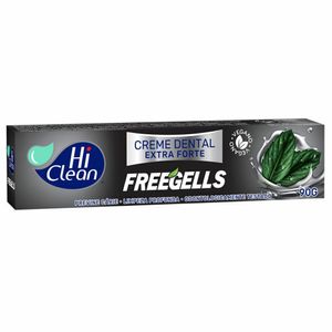 Creme Dental Hi Clean Freegells Menta Extra Forte Flúor 90g
