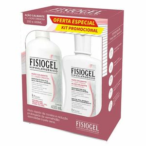 Kit Fisiogel A.I Loção 400ml + Fisiogel A.I Loção 200ml