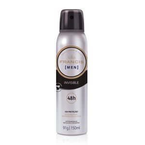 Desodorante Aerossol Francis Invisible Men 48h 150ml