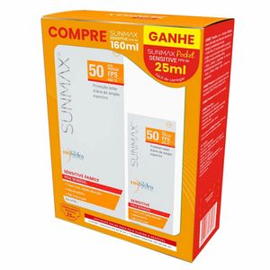 Kit Protetor Solar SunMax Sensitive FPS50 160ml + 25ml