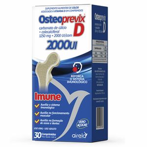 Osteoprevix D 2000UI Cálcio+Vitamina D 30 Comprimidos