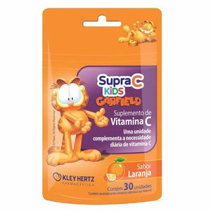 Supra C Kids Sabor Laranja 30 Gomas Mastigáveis Vitamina C