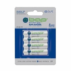 Pilha Bap Energy AAA Alcalina 4 Unidades