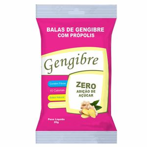 Bala Amatuvida Gengibre Com Própolis Zero 20g