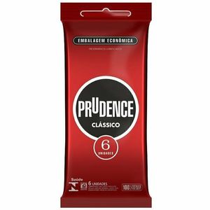 Preservativo Prudence Lubrificado com 6 unidades