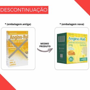 Angino-Rub Pastilhas Sabor Mel e Limão 16 Pastilhas
