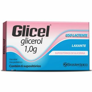 Glicel Lactente 1,0g 6 Supositórios