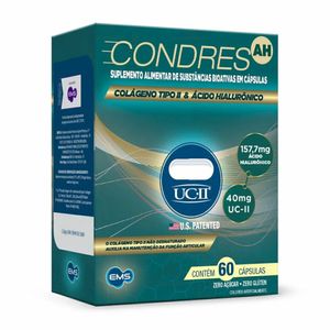 Condres AH Colágeno Tipo 2+Ácido Hialurônico 60 Cápsulas