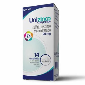 Unizinco 20mg 14 Comprimidos