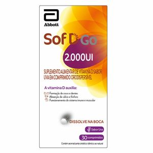 Sof D Go 2.000UI 30 Comprimidos Orodispersíveis