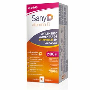 Sany D (Vitamina D3 2.000UI) 30 Cápsulas