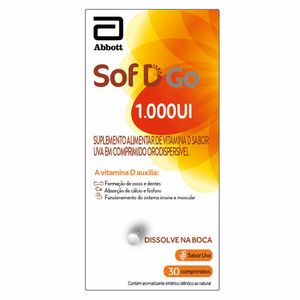 Sof D Go 1.000UI 30 Comprimidos Orodispersíveis