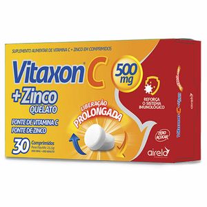 Vitaxon C + Zinco Quelato 500mg 30 Comprimidos