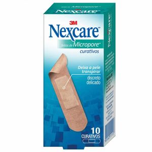 Curativos Micropore Nexcare 3M 10 unidades