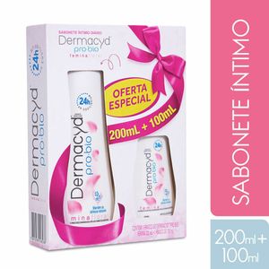 Kit Sabonete Líquido Íntimo Dermacyd Femina 200ml + 100ml