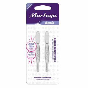 Pinça com Ponta Reta Merheje Basic 2 unidades