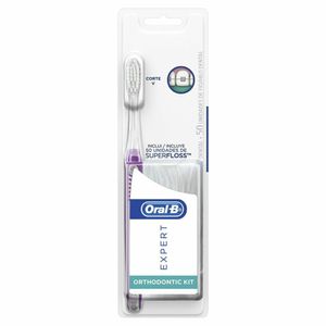 Kit Escova Dental Oral-B Expert Ortodôntica+Fio Dental Superfloss