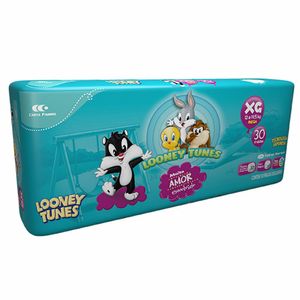 Fralda Baby Looney Tunes Mega XG 30 Unidades