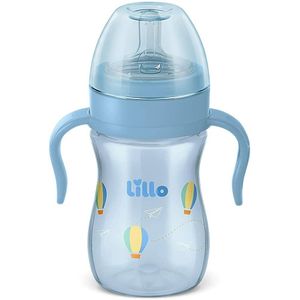 Mamadeira Lillo Super Evolution Primeiros Passos com Alca Silicone Menino 240ml