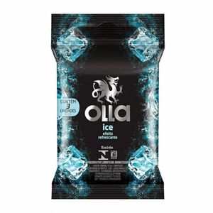 Preservativo Olla Lubrificante Ice C/3