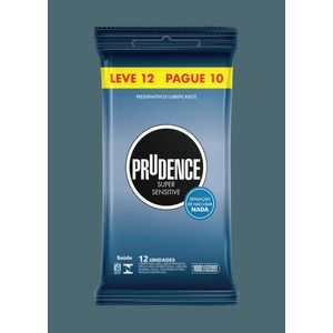 Preservativo Super Sensitive Prudence Leve 12 unidades Pague 10 unidades