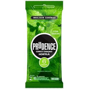 Preservativo Prudence Hortela com 6 unidades