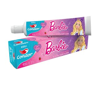 Gel Dental Condor Barbie com Fluor Morango 50G