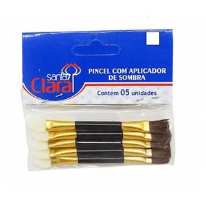 Kit Pincel de Sombra com 5 Peças Santa Clara