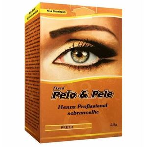 Henna Para Sobrancelha Pelo E Pelo Preto 1,5G