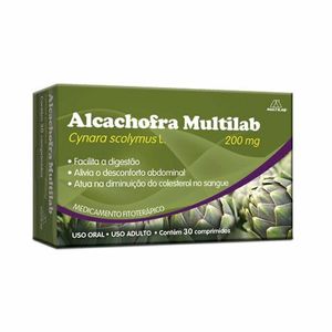 Alcachofra Multilab 200mg 30 Comprimidos