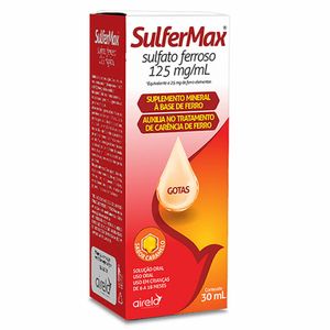 Sulfermax Solução Oral Gotas 125mg/ml 30ml