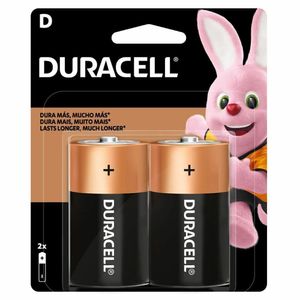 Pilha D Grande Alcalina Duracell 2 unidades