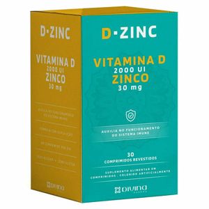 D-Zinc Vitamina D 2.000 UI+ Zinco 30mg 30 Comprimidos