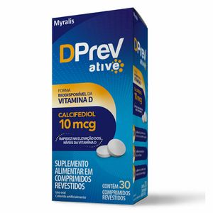 Vitamina D Calcifediol Dprev Ative 10mcg 30 Comprimidos