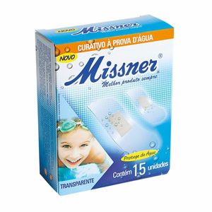 Curativo Missner Prova D'agua Transparente com 15 Unidades