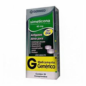 Simeticona 40mg 20 Comprimidos Genérico Germed