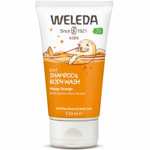 Sabonete Líquido Shampoo e Sabonete Weleda Kids Laranja 150ml